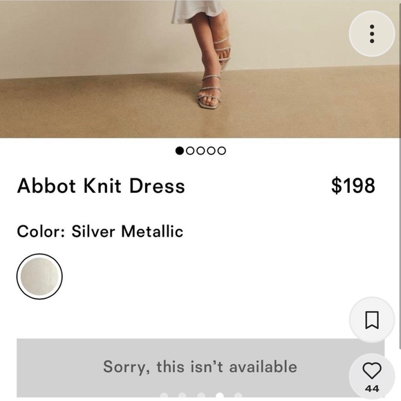 Reformation Abbot Knit Dress . Orig price $198. Used once in EUC. - Picture 2 of 3